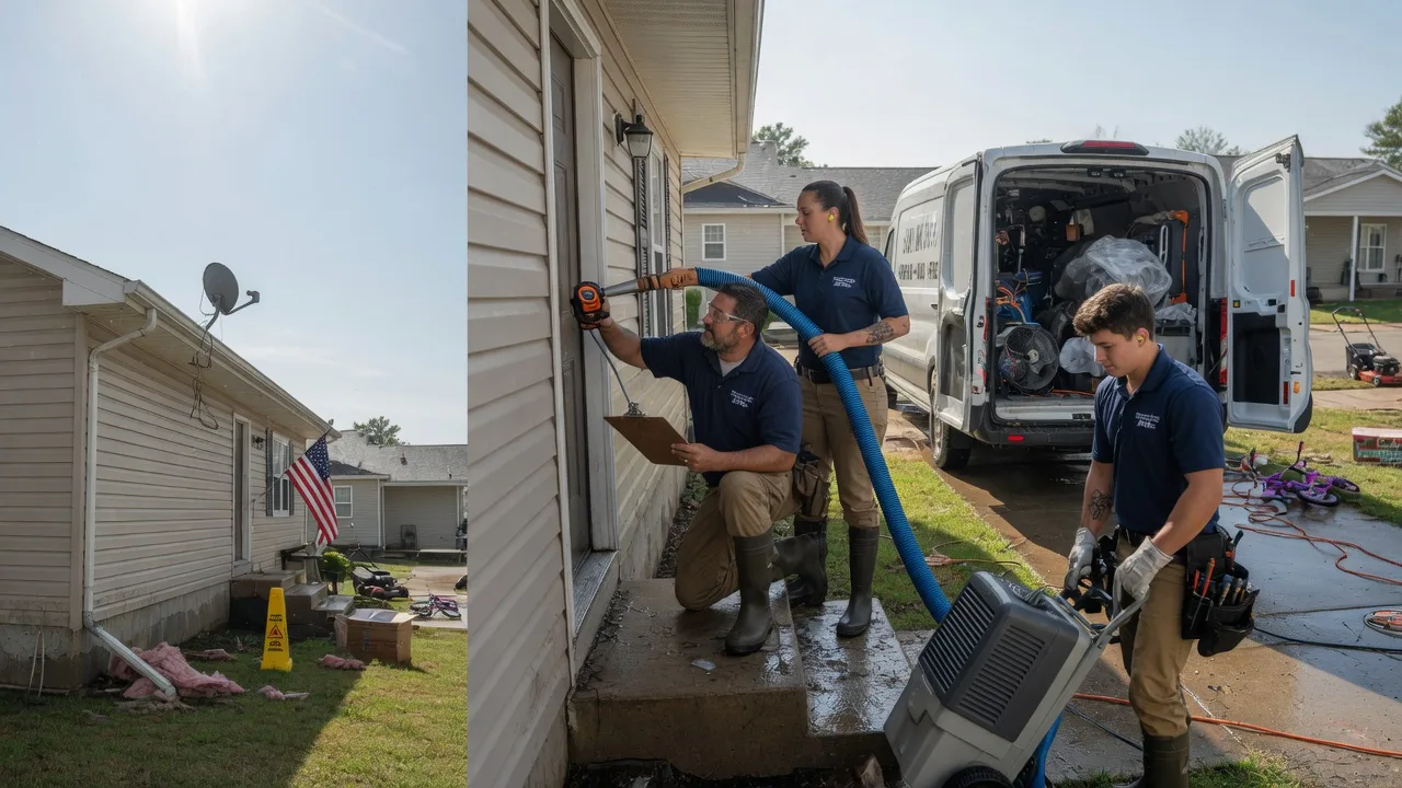 Ceiling Water Damage Restoration in Glen Carbon, IL near me